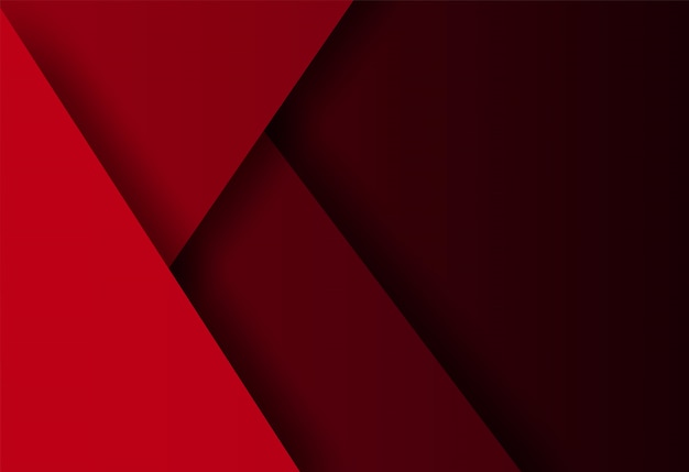 Red geometric shape overlap background Premium Vector