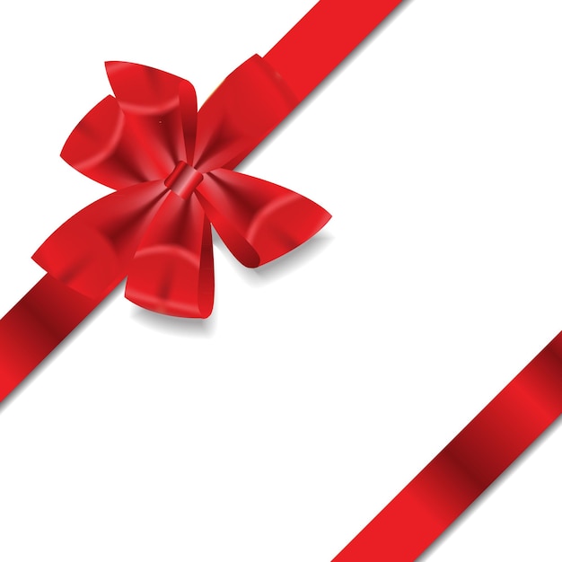 Premium Vector | Red gift ribbon . vector illustration. eps 10.