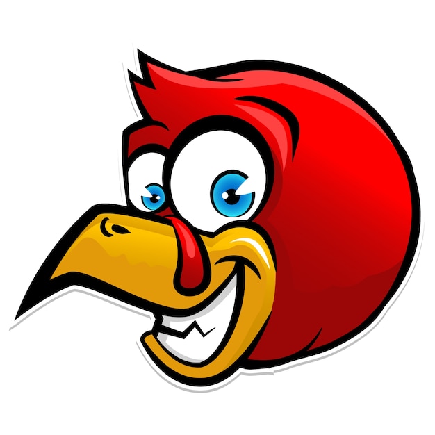Download Free Red Head Chicken Bird Mascot Logo Design Premium Vector Use our free logo maker to create a logo and build your brand. Put your logo on business cards, promotional products, or your website for brand visibility.