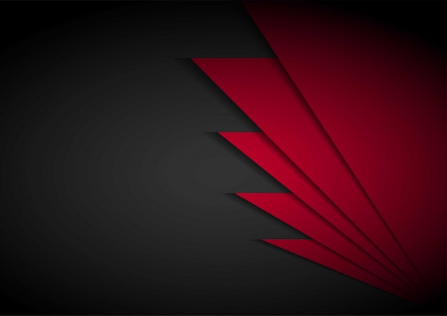 Premium Vector | Red light arrow black with wavy mesh background