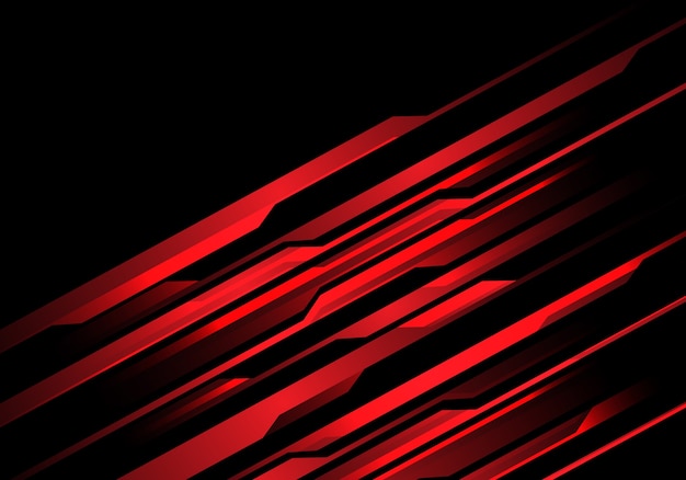 Red light line futuristic on black futuristic background ...