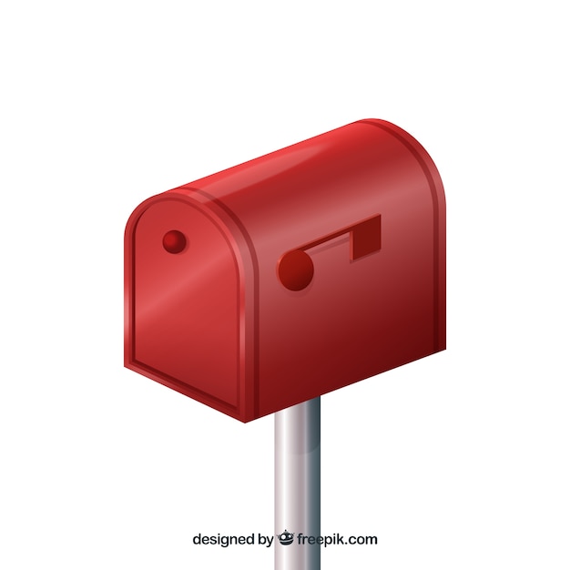 Download Red mailbox design | Free Vector