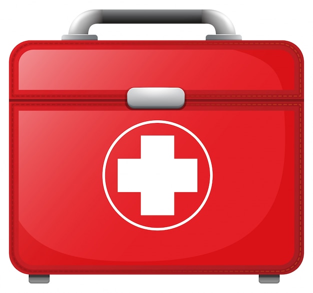 A red medical bag Vector | Free Download