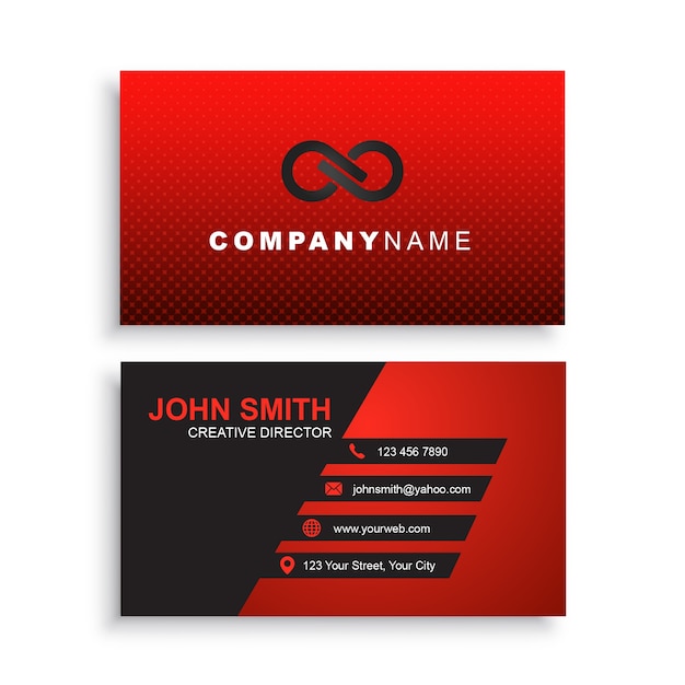 Download Free Red Modern Minimalist Business Card Premium Vector Use our free logo maker to create a logo and build your brand. Put your logo on business cards, promotional products, or your website for brand visibility.