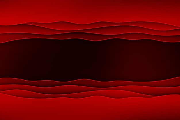 Red paper cut abstract background | Premium Vector