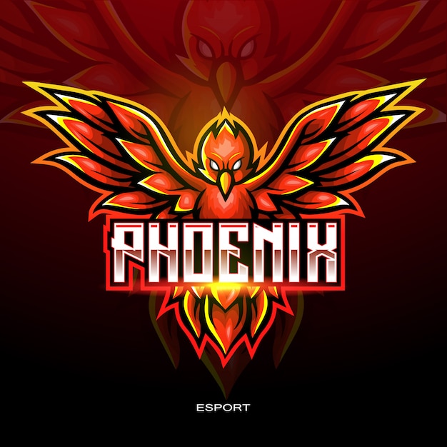 Download Vector Dark Phoenix Phoenix Bird Logo PSD - Free PSD Mockup Templates