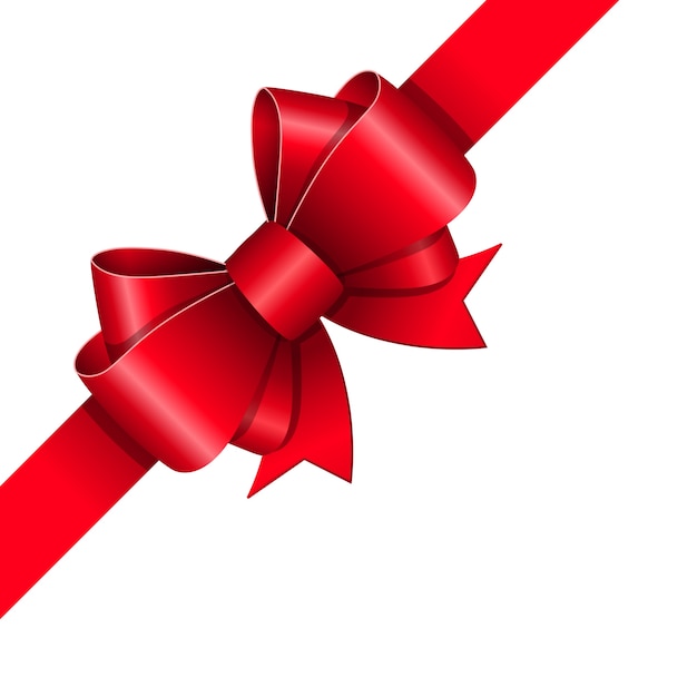 Download Red ribbon bow | Free Vector