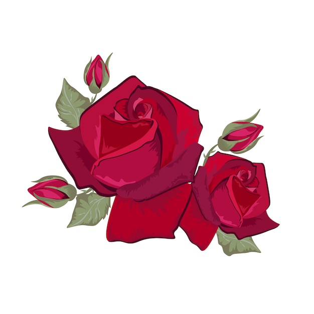 Red roses design