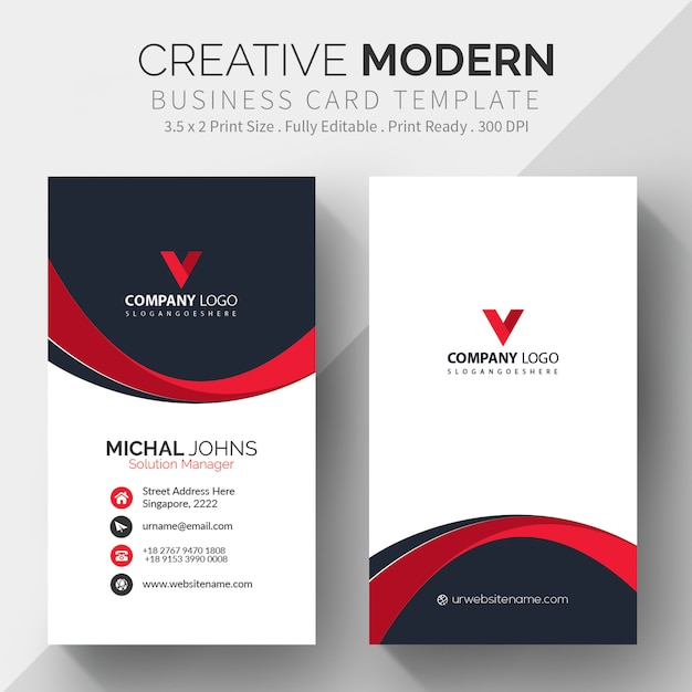 Download Free Red Shape Visit Card Free Vector Use our free logo maker to create a logo and build your brand. Put your logo on business cards, promotional products, or your website for brand visibility.