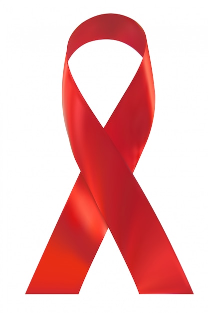 Premium Vector | Red silk ribbon isolated. vector illustration