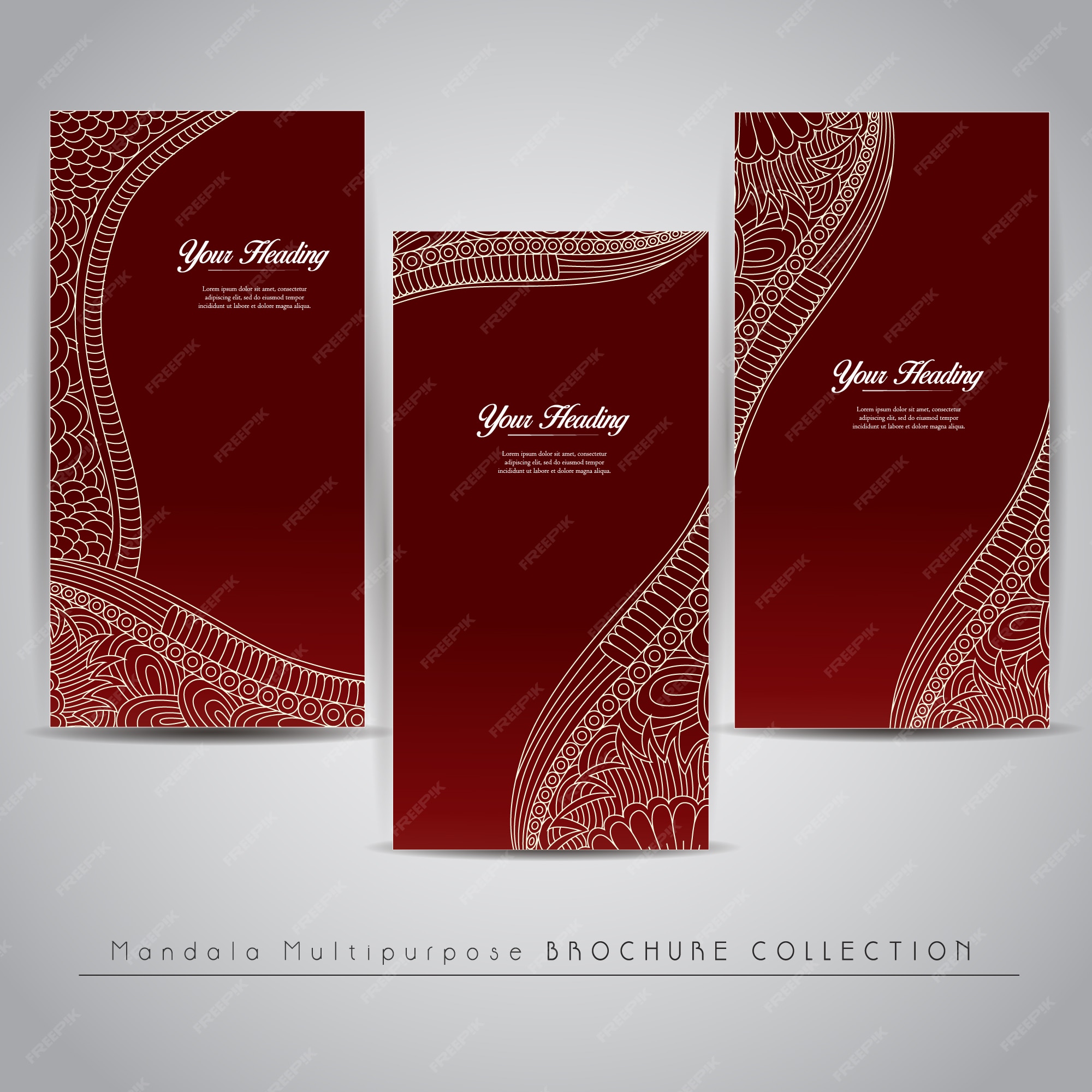 Free Vector | Red vertical banner design