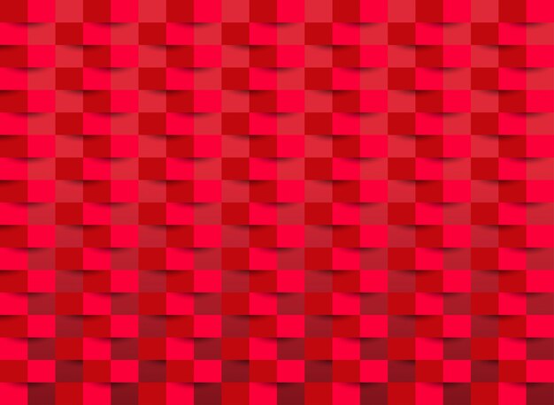 矩形のテクスチャを持つ赤い壁紙 プレミアムベクター