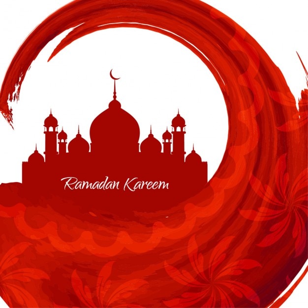 ramadan kareem red background