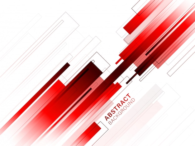 Premium Vector | Red and white abstract lines or strip background.