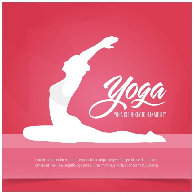 Red yoga background