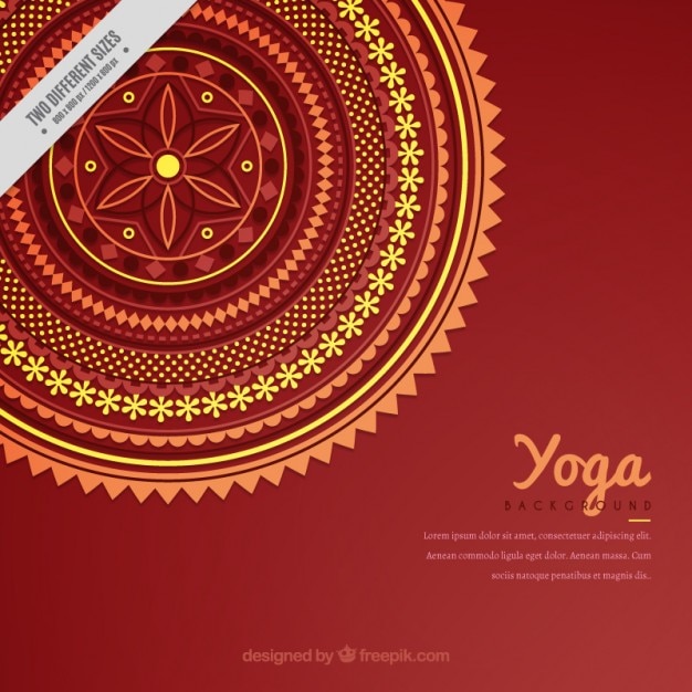 Red Yoga Background