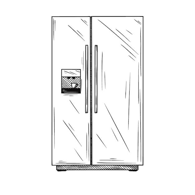 Premium Vector | Refrigerators on white background. illustration of a
