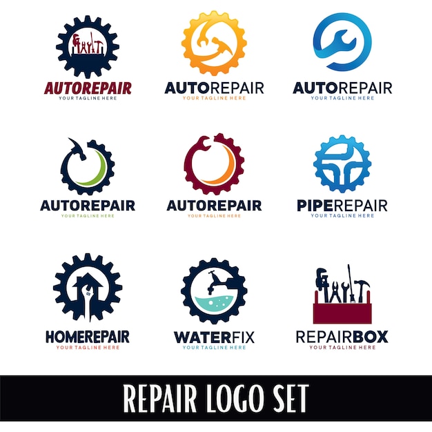 Download Free Repair Logo Designs Collection Premium Vector Use our free logo maker to create a logo and build your brand. Put your logo on business cards, promotional products, or your website for brand visibility.