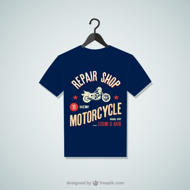 Download Repair shop t shirt | Free Vector