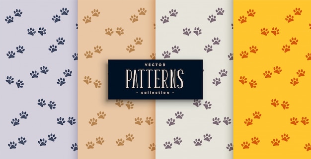 cat paw print pattern