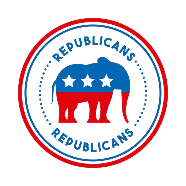 Premium Vector | Republican Political Party Animal