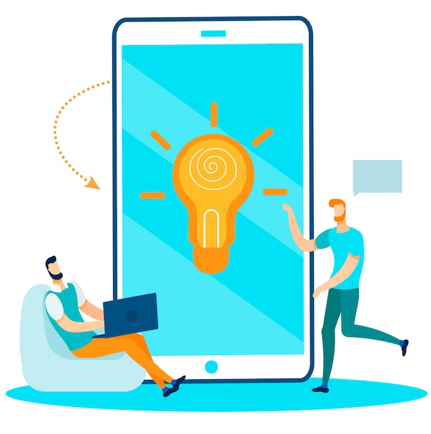 Research office team creating idea for startup Premium Vector