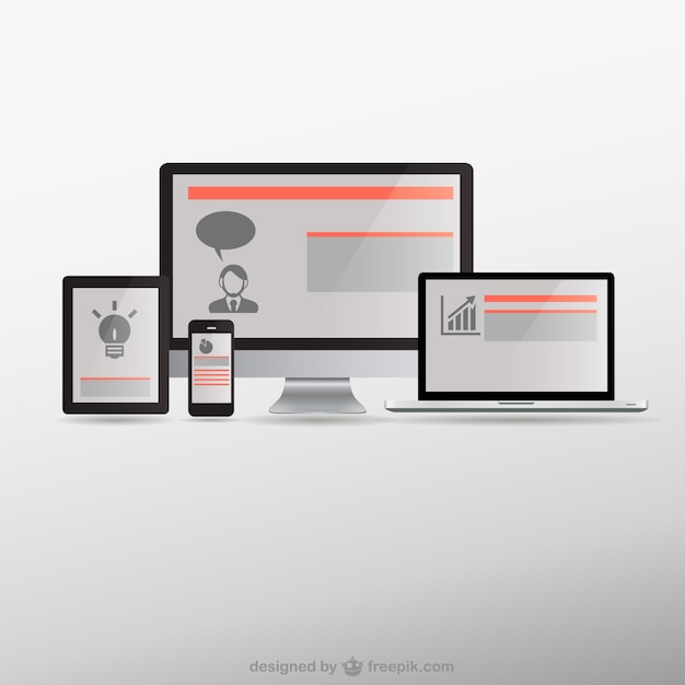 Download Responsive web design electronic devices | Free Vector