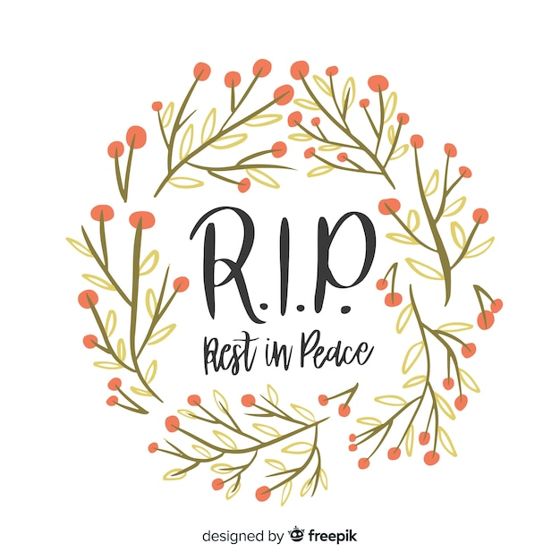 Free Vector Rest in peace