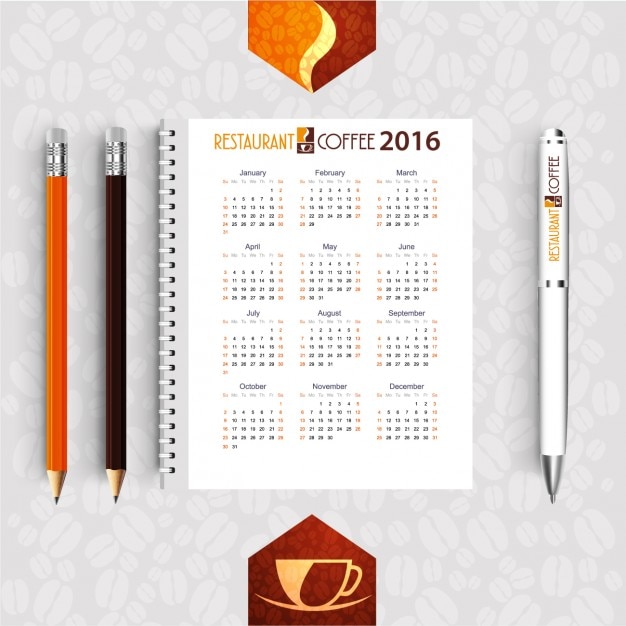 menu calendar 2017