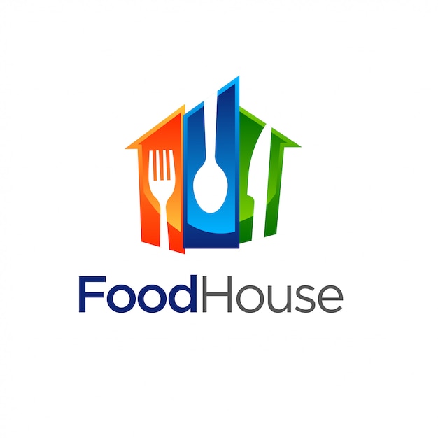 Restaurant, food house logo template Premium Vector