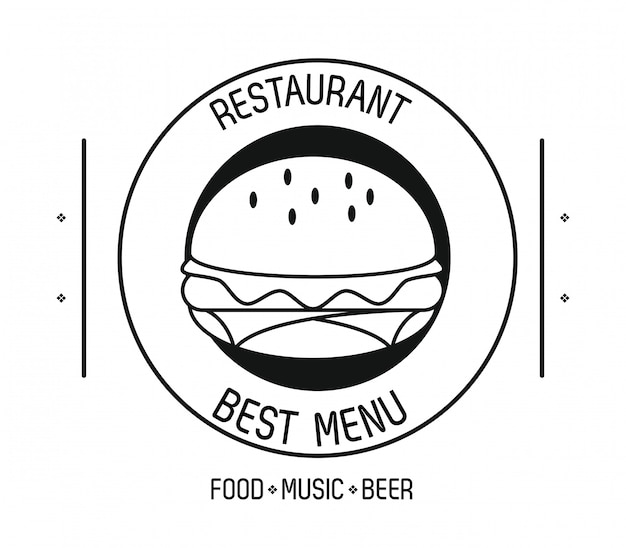 Download Free Restaurant Food Music And Beer Emblem Concept Premium Vector Use our free logo maker to create a logo and build your brand. Put your logo on business cards, promotional products, or your website for brand visibility.