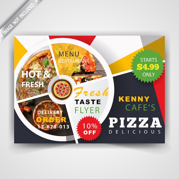 Download Restaurant horizontal flyer mockup | Free Vector