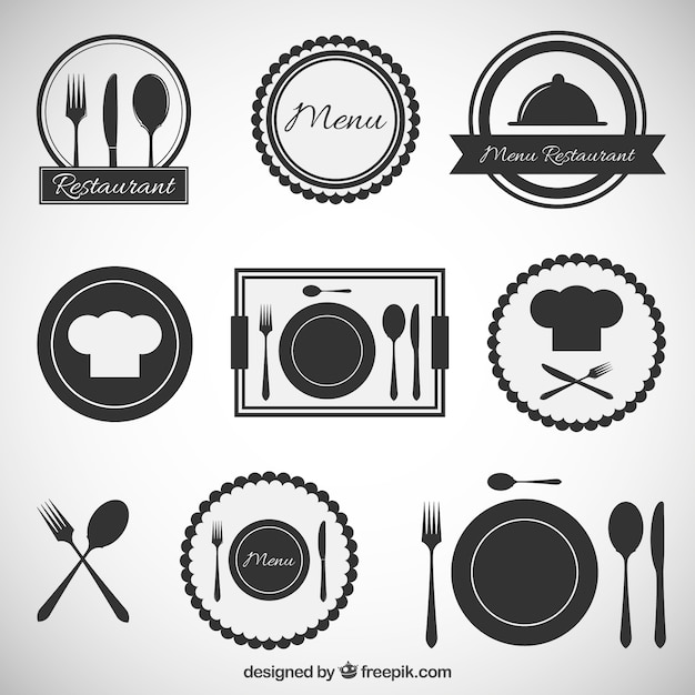 Restaurant icons | Free Vector