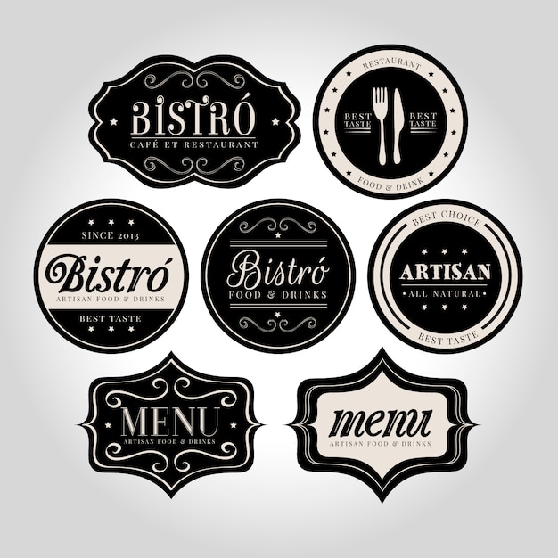 Download Free Restaurant Logo Collection Free Vector Use our free logo maker to create a logo and build your brand. Put your logo on business cards, promotional products, or your website for brand visibility.
