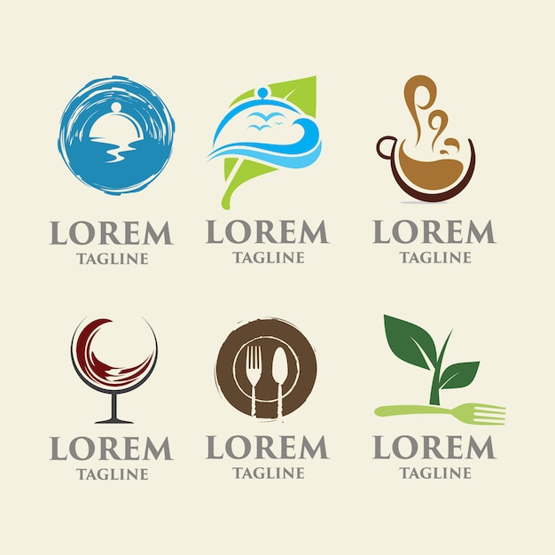 Download Free Download This Free Vector Restaurant Logo Templates Collection Use our free logo maker to create a logo and build your brand. Put your logo on business cards, promotional products, or your website for brand visibility.