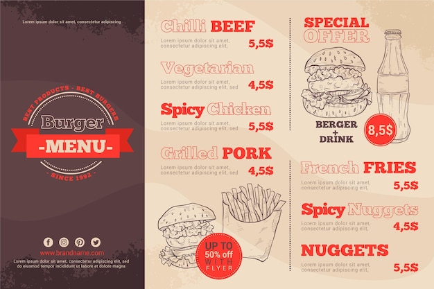 Horizontal Menu Templates Free Download