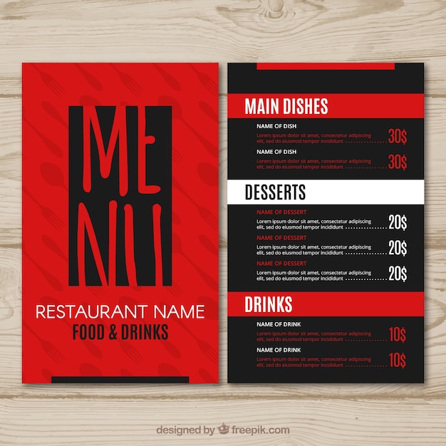 Download Vector Black Menu Templates Vectorpicker 3990