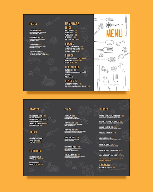 Premium Vector | Restaurant menu