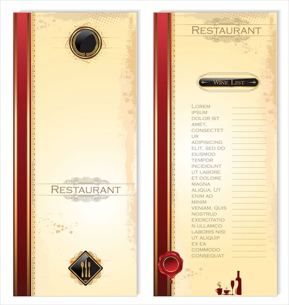 Premium Vector | Restaurant menu