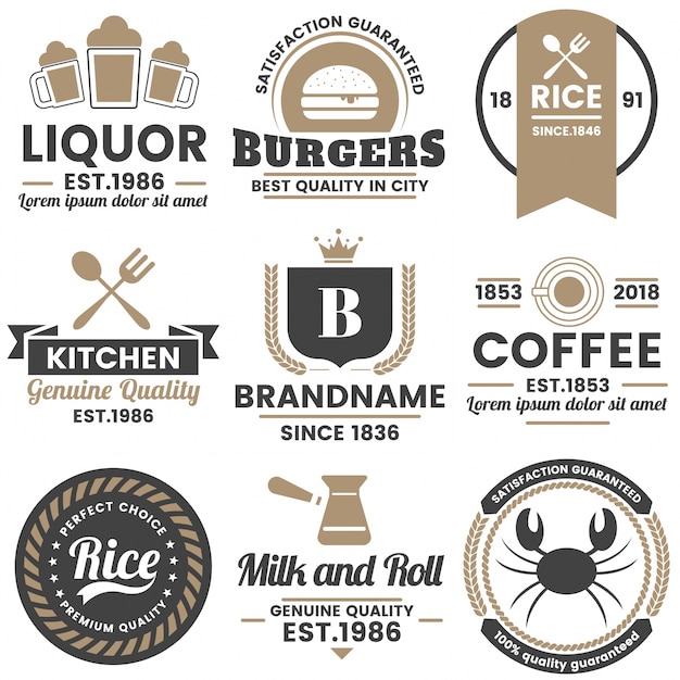 Download Free Restaurant Retro Vector Logo For Banner Premium Vector Use our free logo maker to create a logo and build your brand. Put your logo on business cards, promotional products, or your website for brand visibility.