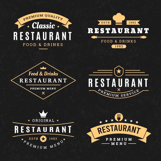 Download Restaurant Logo Template Free Logo For Food PSD - Free PSD Mockup Templates