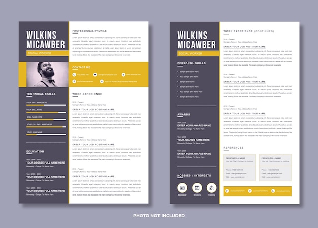 Premium Vector | Resume Template