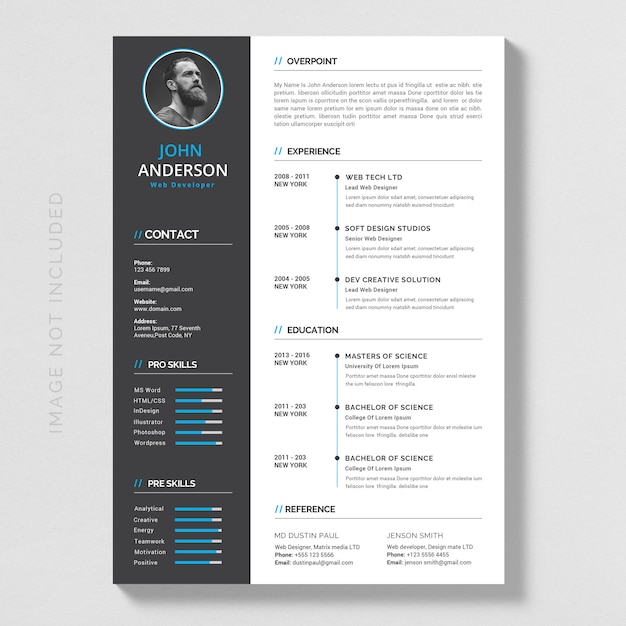 Premium Vector | Resume