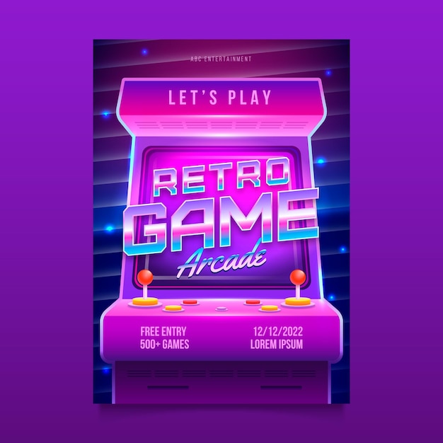 Retro Arcade Gaming Poster 52683 53141 