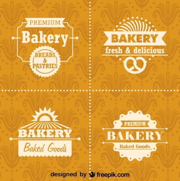 Download Free Download This Free Vector Retro Bakery Logos And Badges Set Use our free logo maker to create a logo and build your brand. Put your logo on business cards, promotional products, or your website for brand visibility.