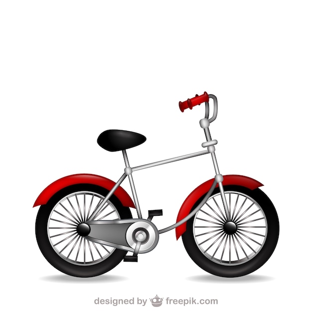 レトロ自転車のクリップアートベクトルファイル 無料のベクター