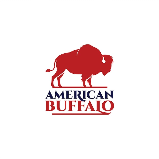 Premium Vector | Retro buffalo badge american cattle