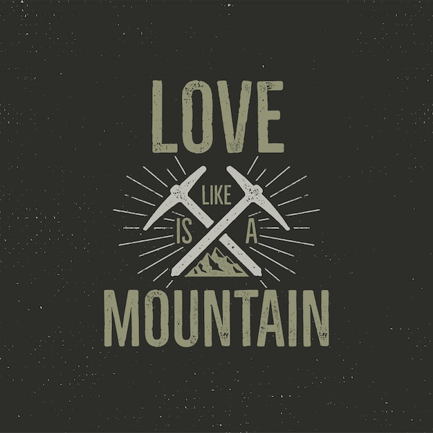 Download Free Retro Camping With Text Love Is Like A Mountain Premium Vector Use our free logo maker to create a logo and build your brand. Put your logo on business cards, promotional products, or your website for brand visibility.