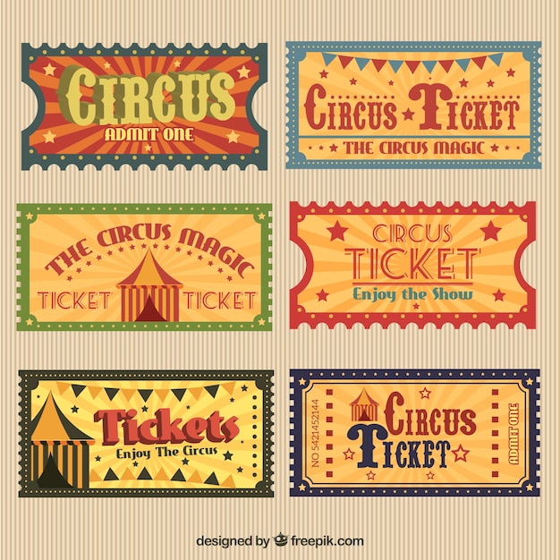 Vintage Circus Tickets 54