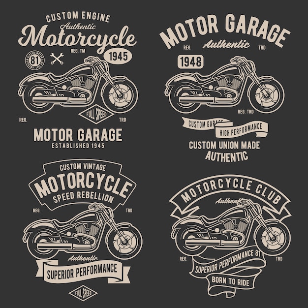 Download Free Retro Classic Motorcycle Badge Premium Vector Use our free logo maker to create a logo and build your brand. Put your logo on business cards, promotional products, or your website for brand visibility.